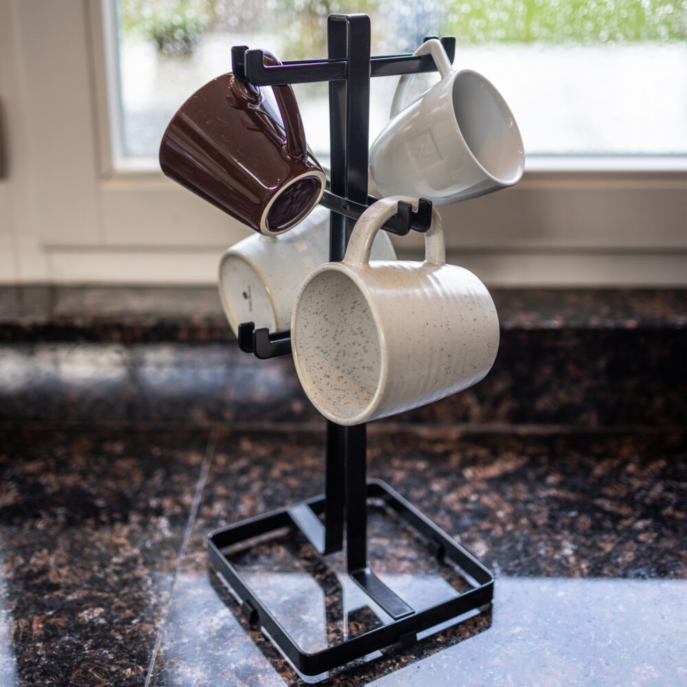 mokken houder zwart metaal