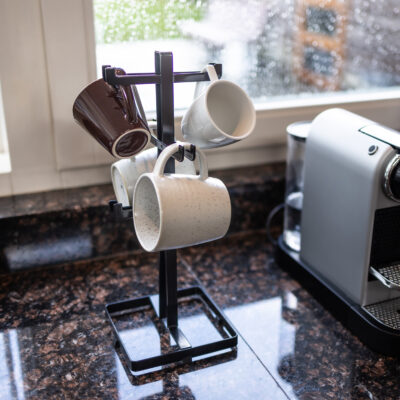 mokken houder zwart metaal