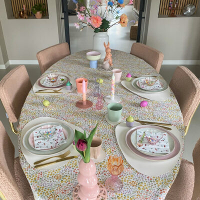 QUVIO Kandelaar – Keramiek – Rond – Wit