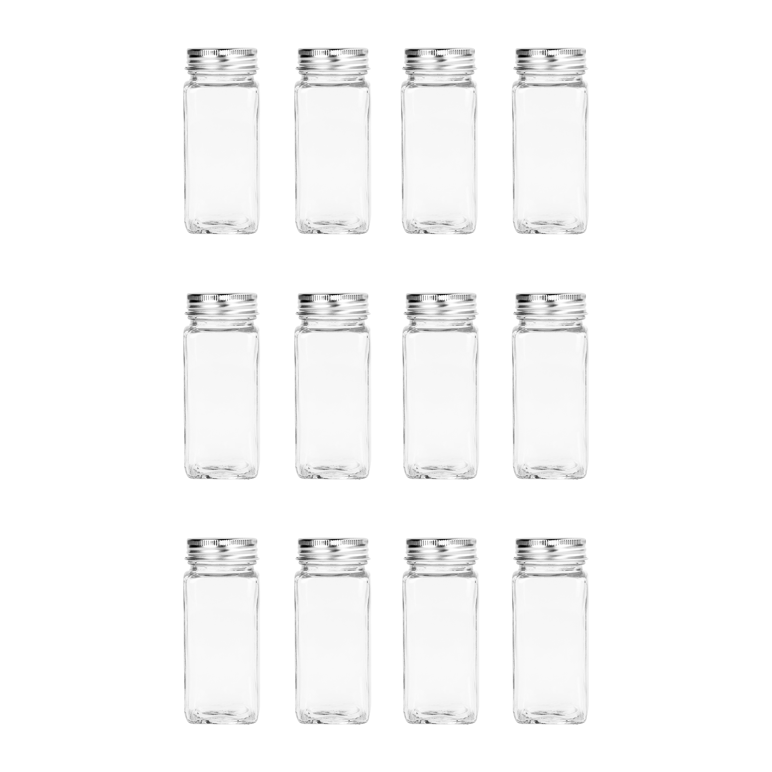 Krumble Kruidenpotjes set van 12 - Glas - 120 ml - Met deksel