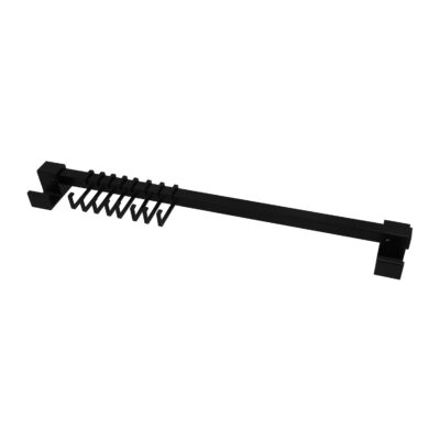 QUVIO Keukenrek – Met 8 haakjes – Metaal – Zwart