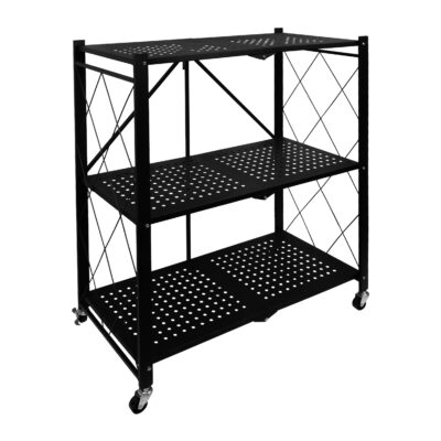 keukentrolley zwart uitklapbaar