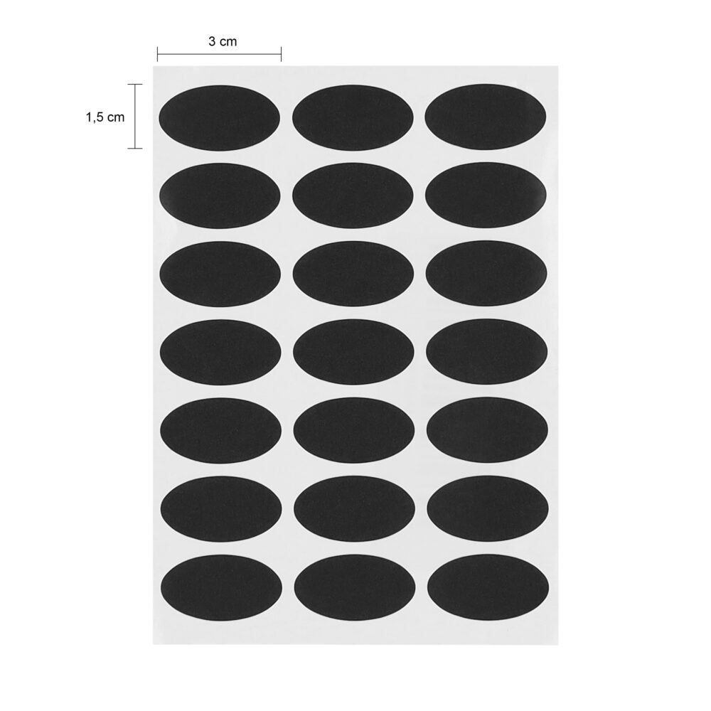 afmetingen zwarte stickers