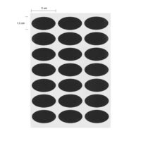 afmetingen zwarte stickers