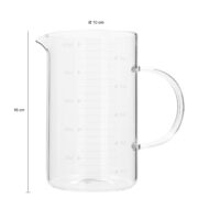 maatbeker met handvat afmetingen