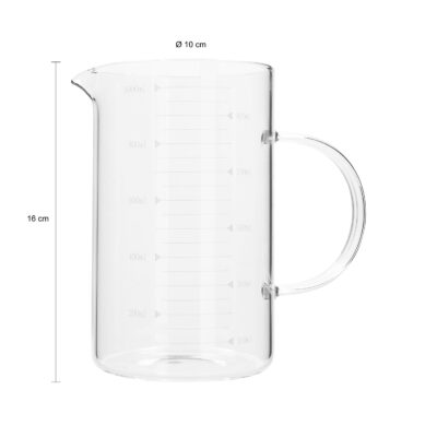 maatbeker met handvat afmetingen