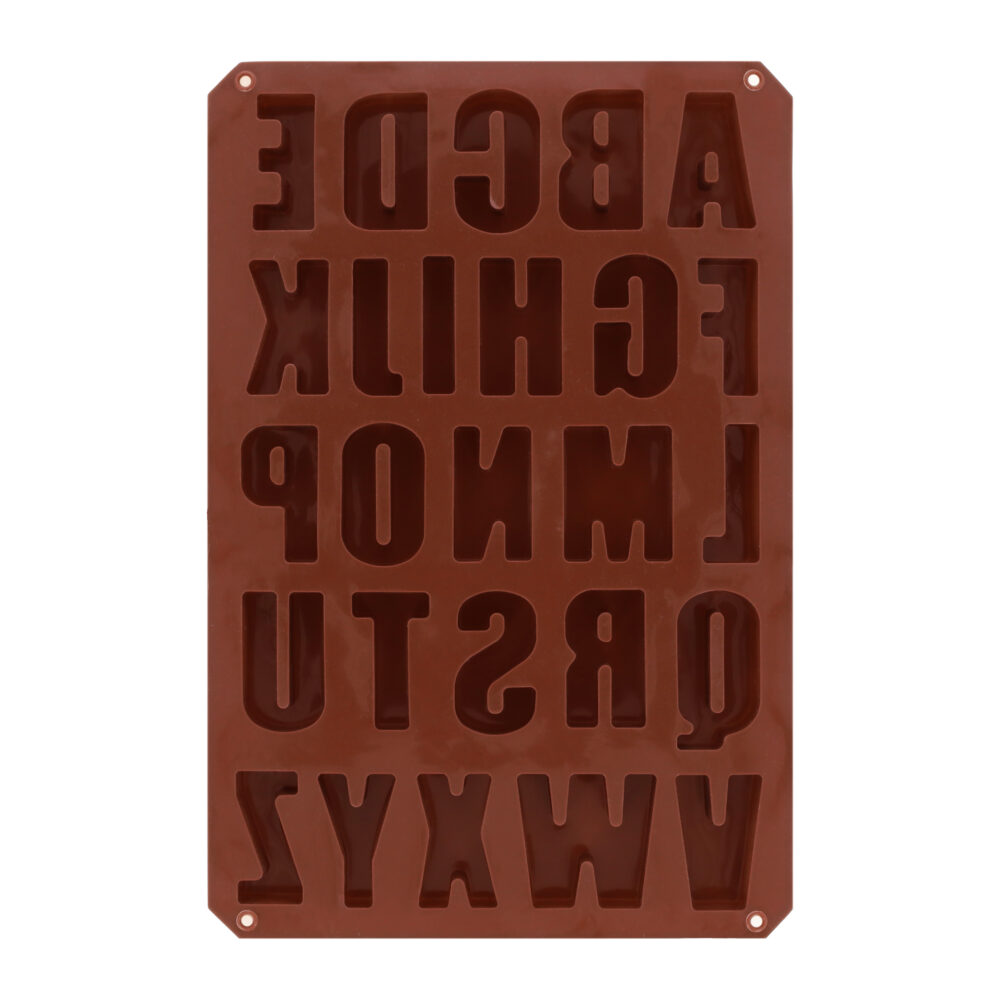 Siliconen bakvorm letters