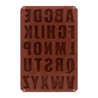 Siliconen bakvorm letters