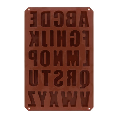 Siliconen bakvorm letters