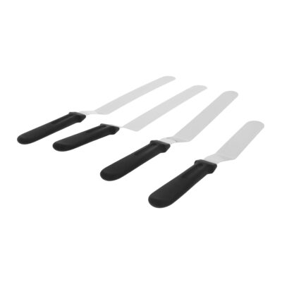 Paletmessenset van 4 RVS en kunststof