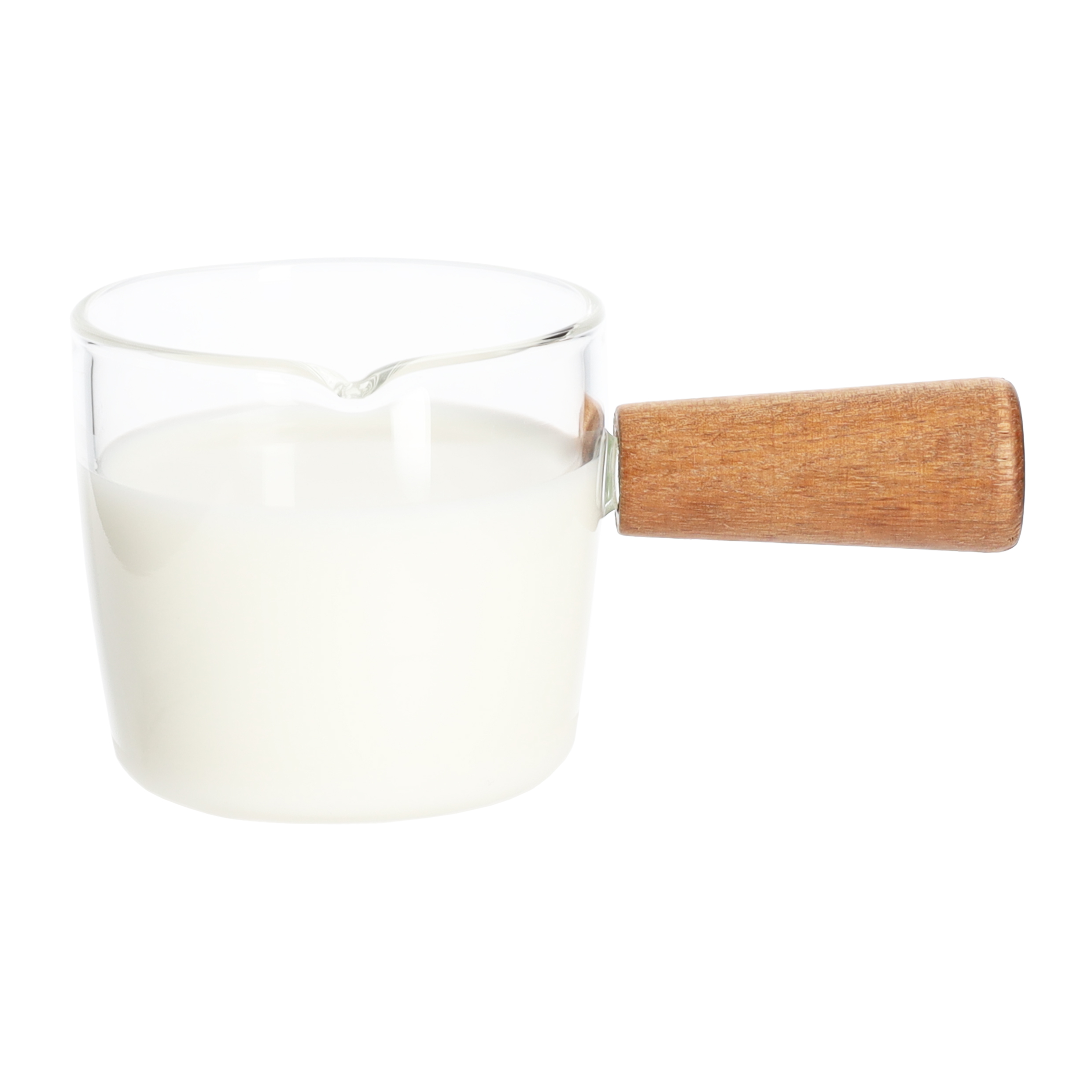 Krumble Melkkannetje met handvat - Glas - Hout