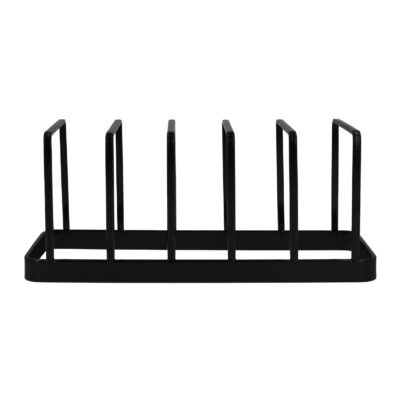 pannendekselhouder zwart metaal