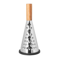 rasp van rvs met houten handvat