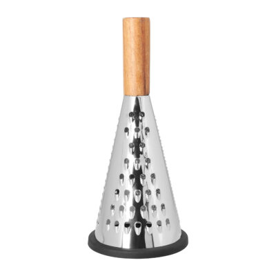 rasp van rvs met houten handvat