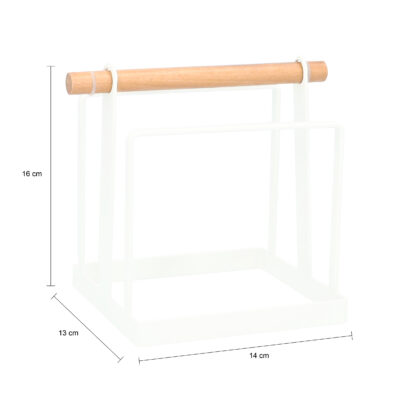 QUVIO Snijplank houder – Metaal – Wit