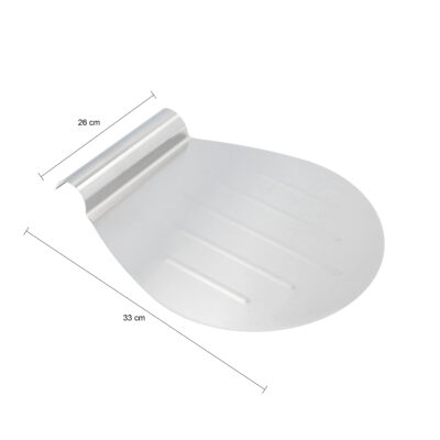 afmetingen Taartschep metaal zilver