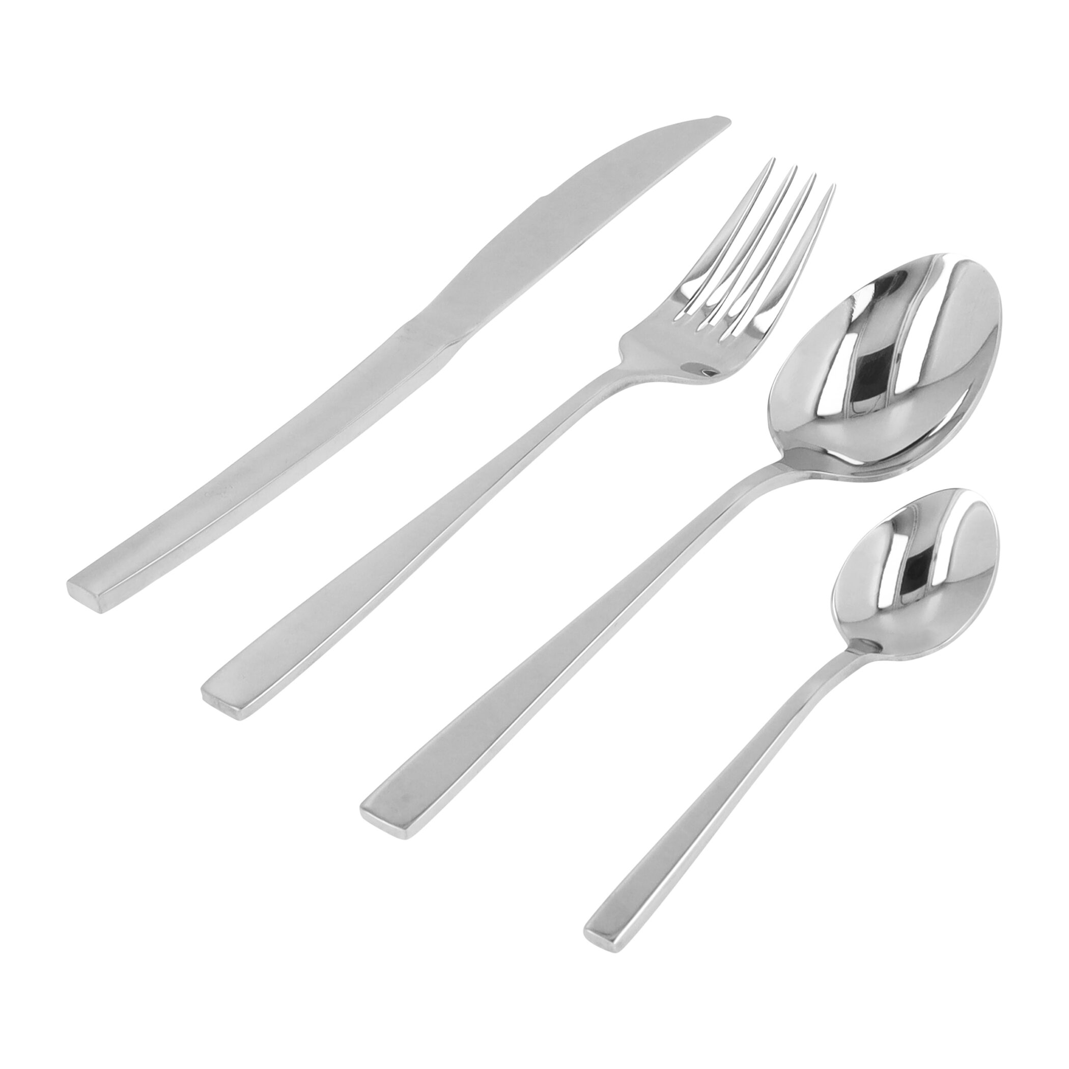 Krumble Bestekset - Set van 4 - Zilverkleurig
