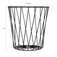 afmetingen opbergmand