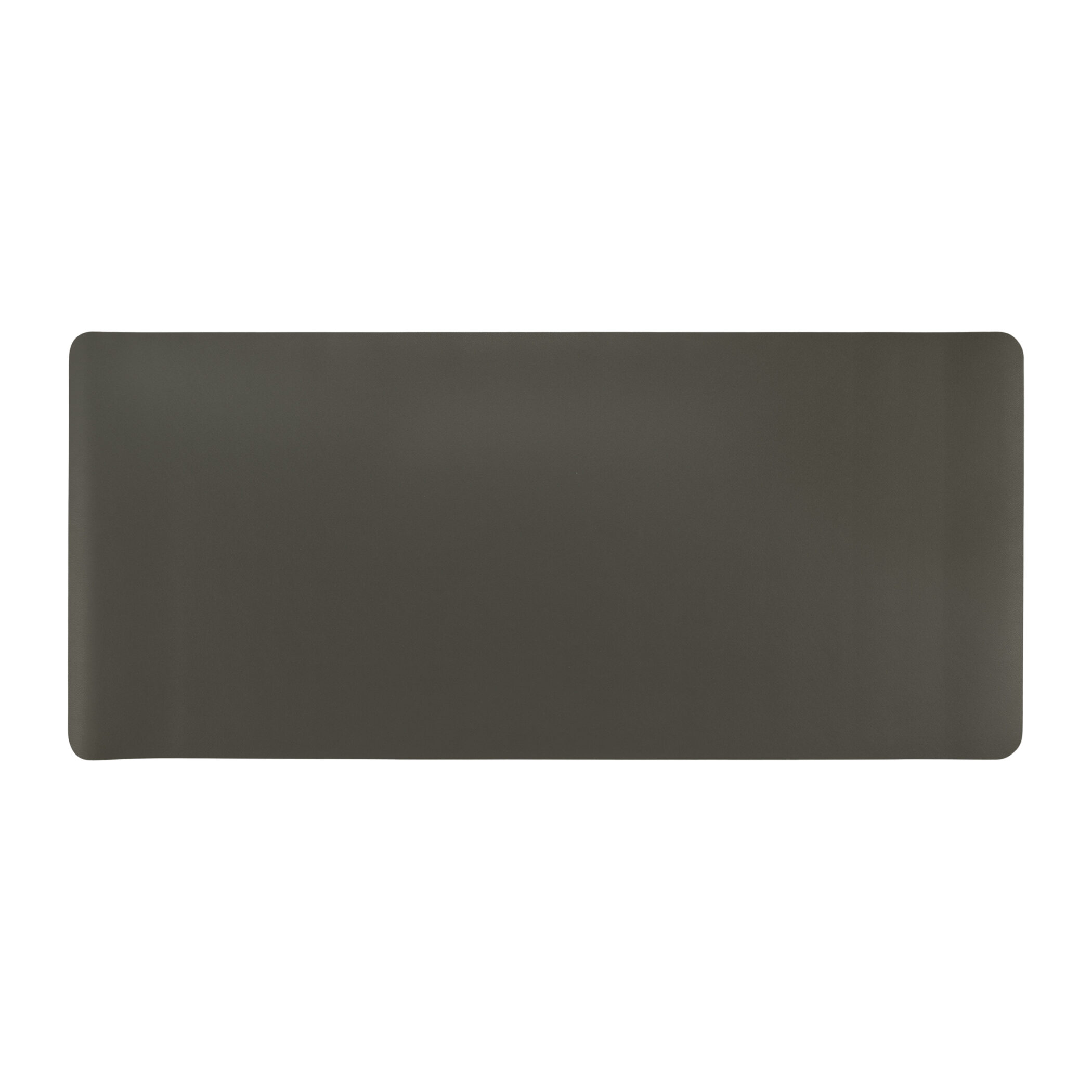 QUVIO Bureau onderlegger - PU Leer - Grijs