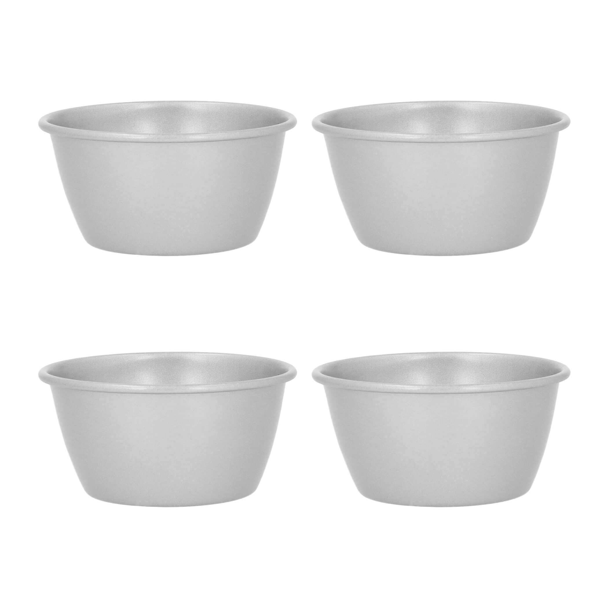 Krumble Puddingvormen - Zilver - Set van 4