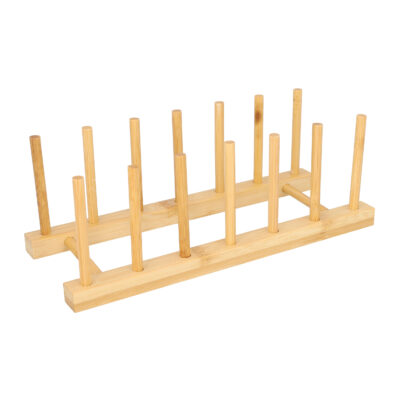 pannendekselhouder bamboe 6 deksels