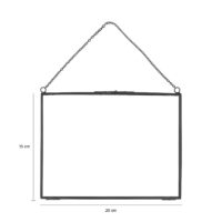 hangend fotoframe zwart staal