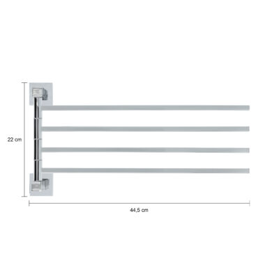 afmetingen rek handdoeken