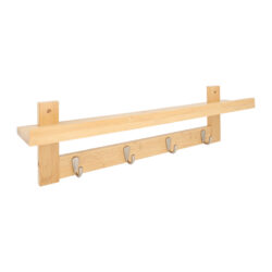 wandkapstok 5 haken met legplank