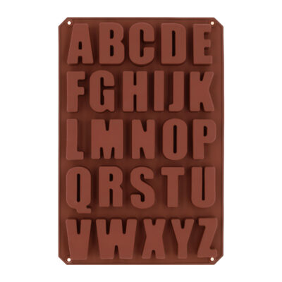 Siliconen bakvorm letters