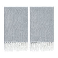 theedoek katoen met franjes