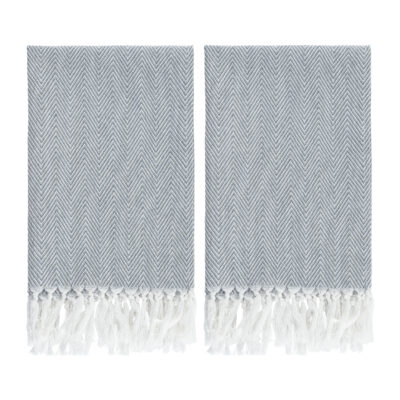 theedoek katoen met franjes