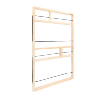 houten planken rek voor aan de muur