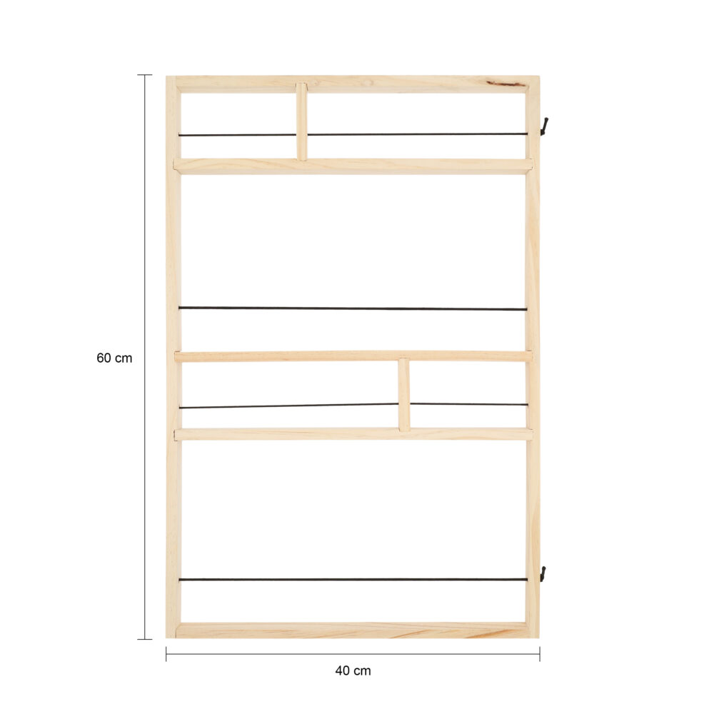 elastieken rek voor aan de muur van 40 bij 60 cm