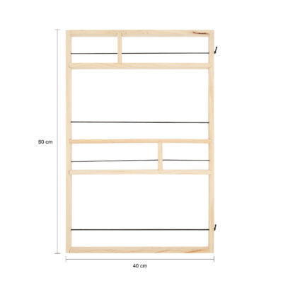 elastieken rek voor aan de muur van 40 bij 60 cm