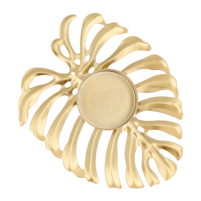 XL Waxinelichthouders in bladvorm van meatal