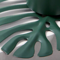 detail bladvom waxinelichthouder