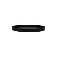 QUVIO Houten dienblad rond – Diameter 27 cm – Zwart