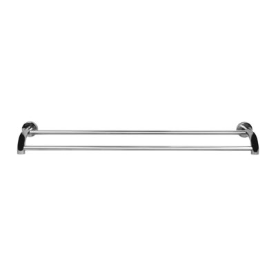 handdoekenrek rvs met 2 stangen