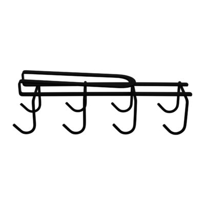 Mokkenhouder metaal zwart