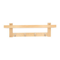 wandkapstok 5 haken met legplank