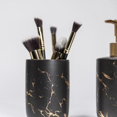 Tandenborstelhouder met zeepdispenser