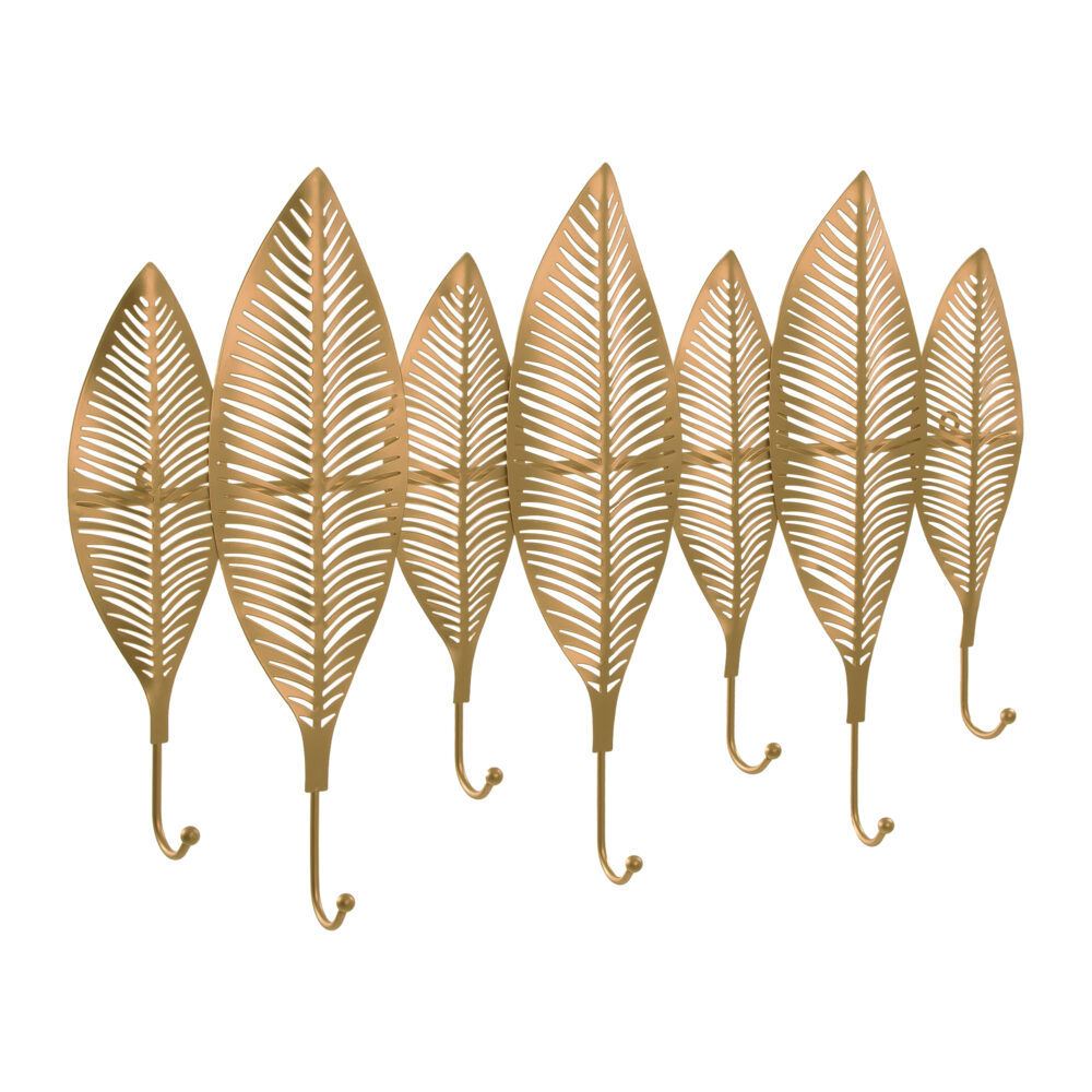 Gouden kapstok veren jas haak