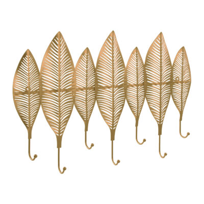 Gouden kapstok veren jas haak