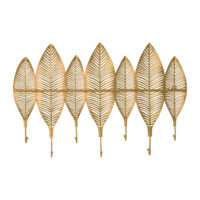 Wandkapstok goud 7 veren- Quvio