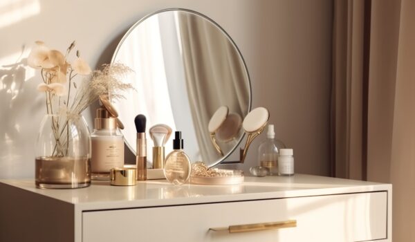 kaptafel voor make-up hoek