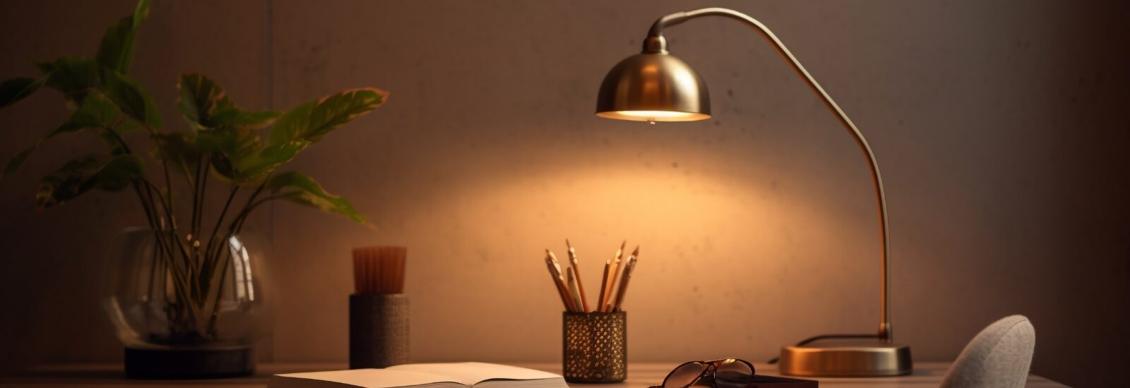 Bureaulampen zwart