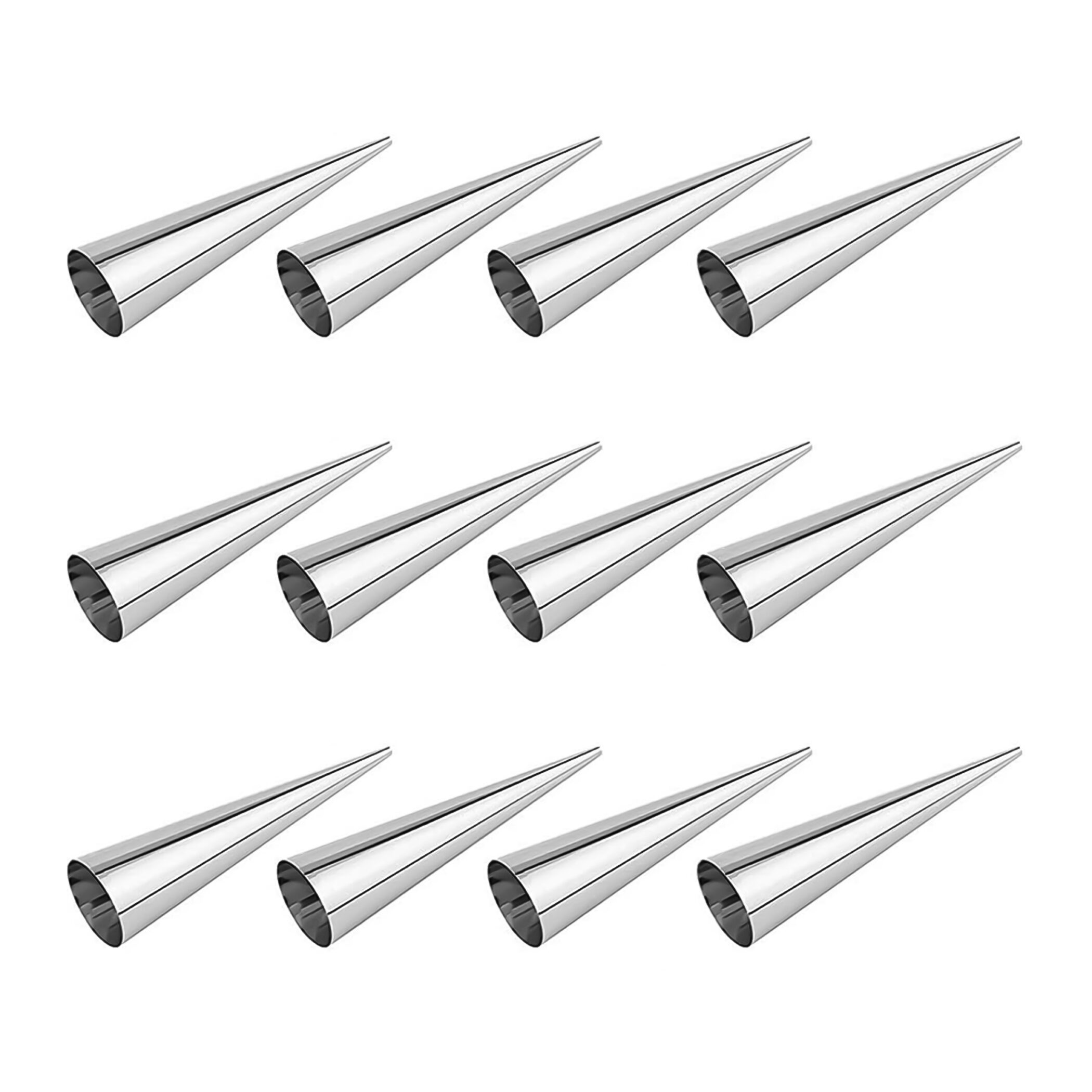 Krumble ijshoorn mallen - RVS - Set van 12 - 14 cm