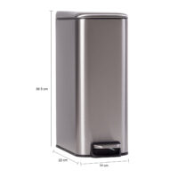 afmetingen afvalbak zilver