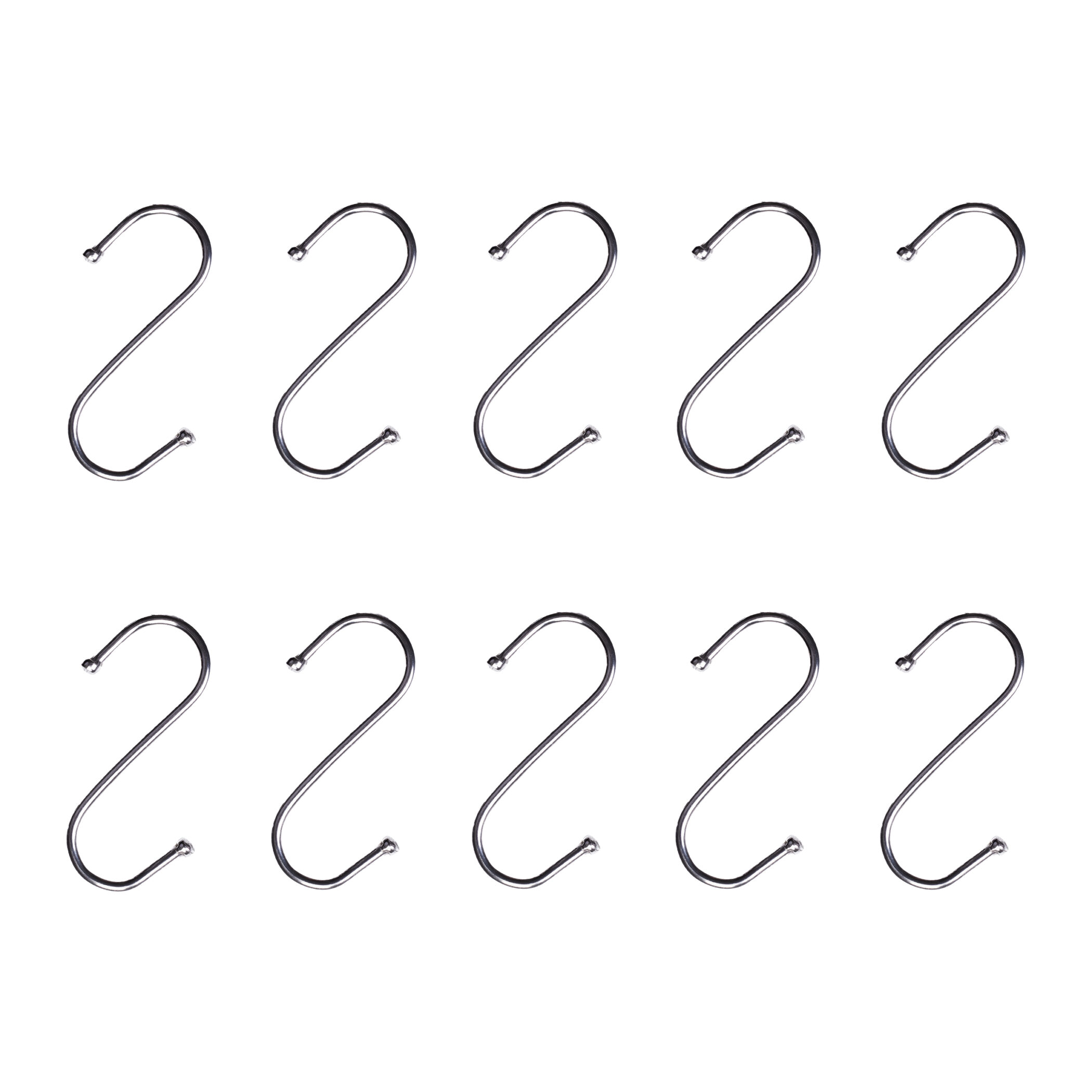 QUVIO Ophanghaken - Zilver - 6,5 cm (h) - 10 stuks