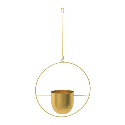 hangende bloempot goud